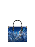 "Boreal" Crowned in Frost Leather Handbag