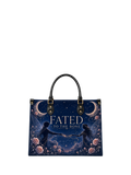 "Fated To The Bone" Twin Silhouettes Leather Handbag