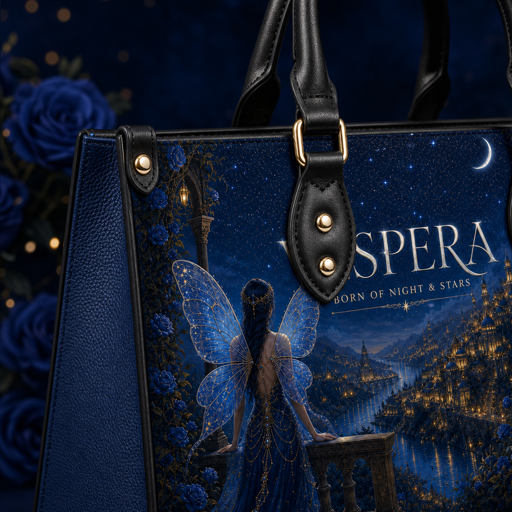 "Vespera" Born of Night & Stars Leather Handbag