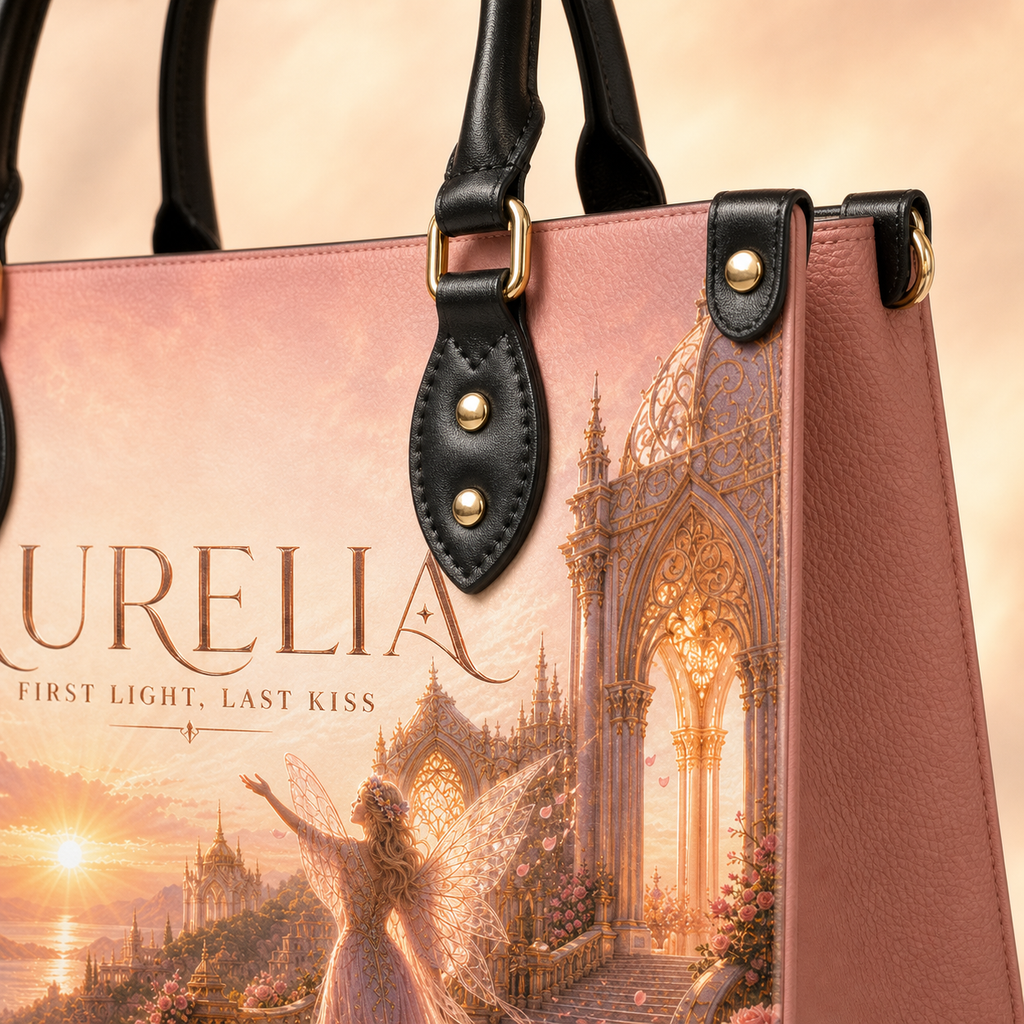 "Aurelia" First Light, Last Kiss Leather Handbag