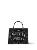 My Favorite Color Is Morally Grey Leather Handbag