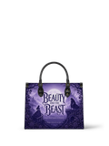 "Beauty and the Beast" Moonlit Rose Leather Handbag