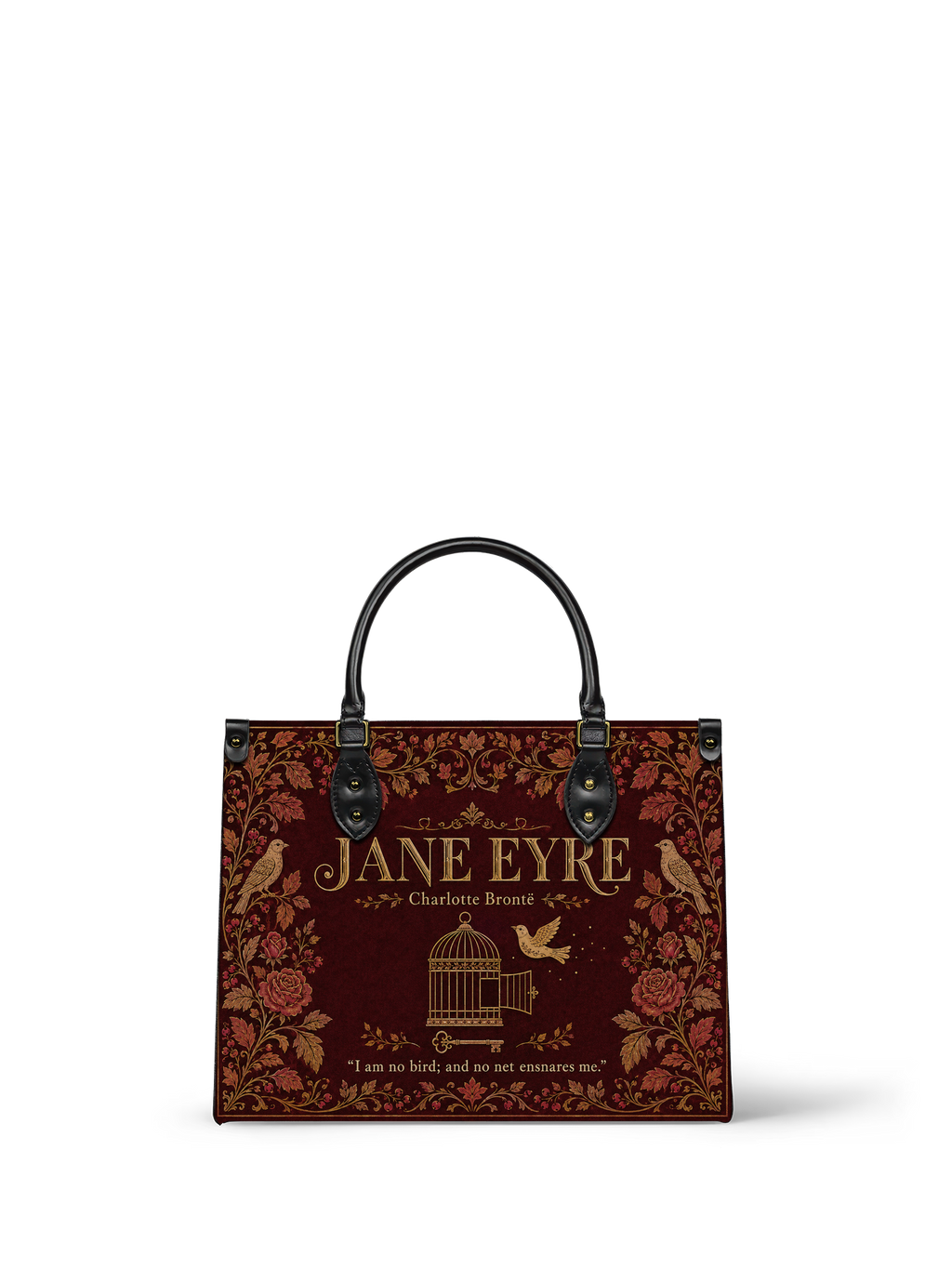 "Jane Eyre" Thornfield Garden Leather Handbag