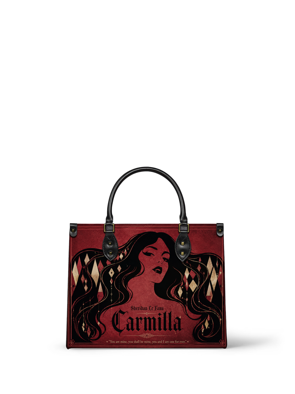 "Carmilla" Crimson Bride Leather Handbag