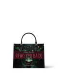 "Some Books Read You Back" Forbidden Library Leather Handbag