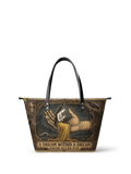 "A Dream Within A Dream" Leather Tote Bag
