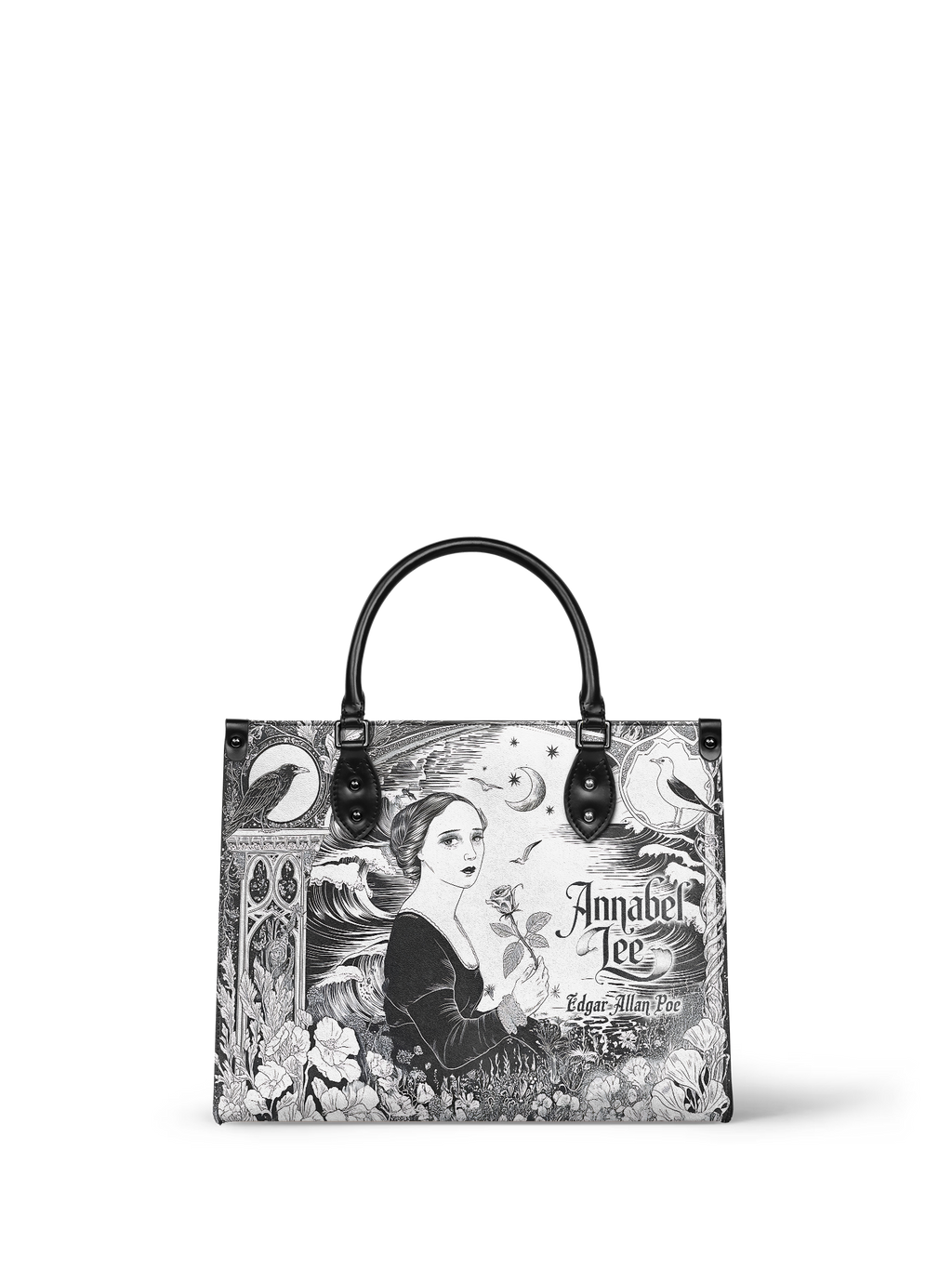 "Annabel Lee" - Black Interior - Leather Handbag