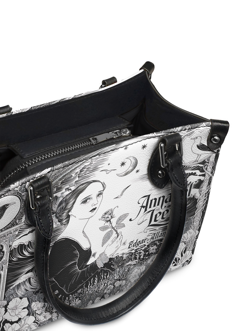 "Annabel Lee" - Black Interior - Small Leather Handbag