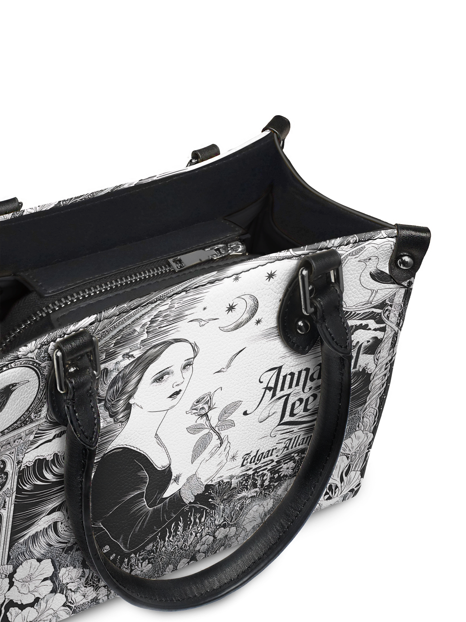 "Annabel Lee" - Black Interior - Small Leather Handbag