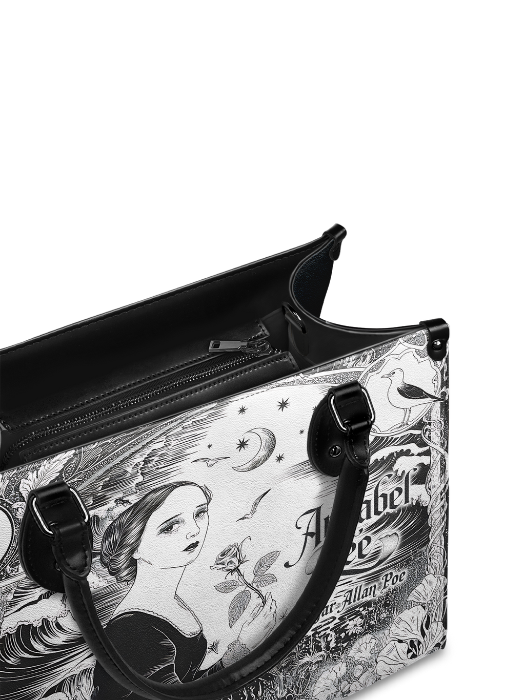 "Annabel Lee" - Black Interior - Leather Handbag