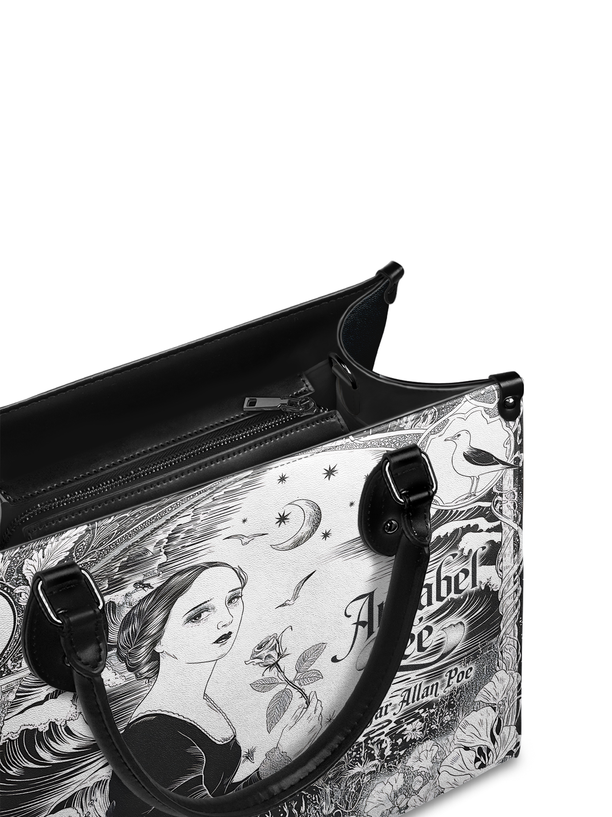 "Annabel Lee" - Black Interior - Leather Handbag