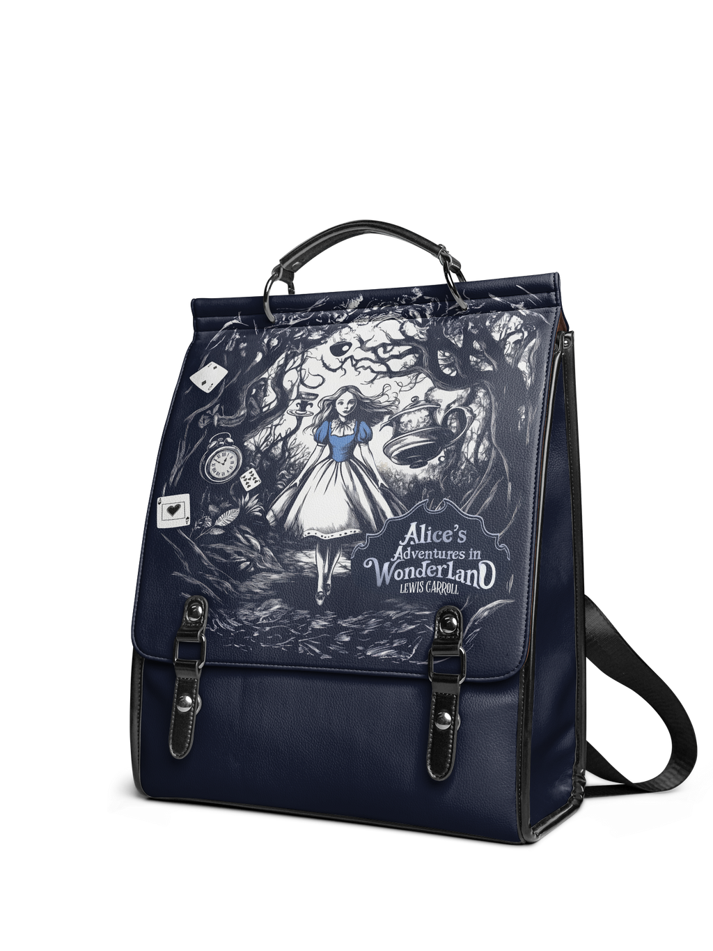 "Down the Rabbit Hole" Leather Backpack