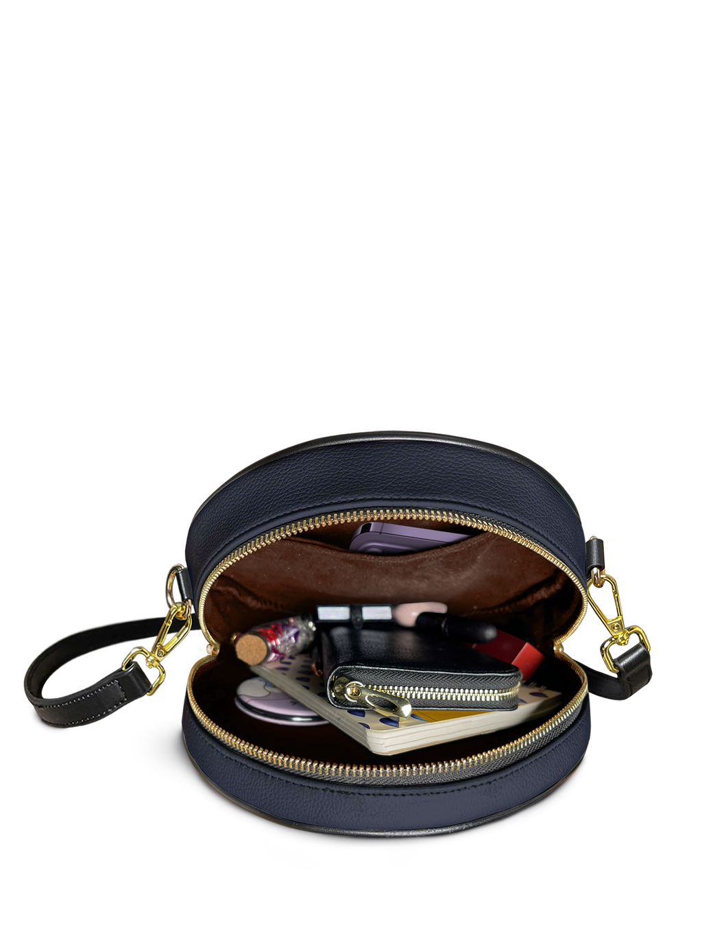 "Down The Rabbit Hole" Circle Crossbody Bag