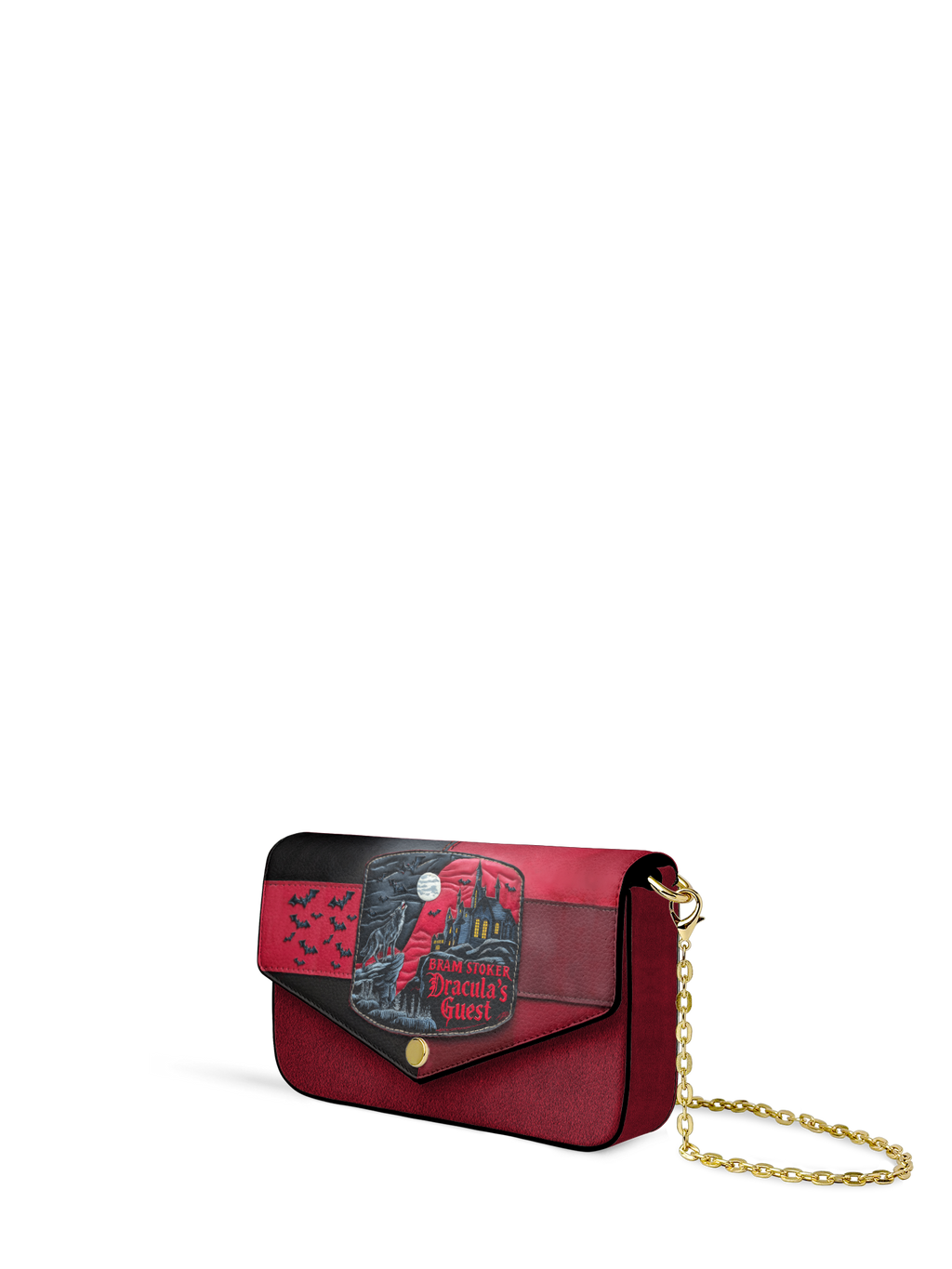 "Dracula's Guest" Envelope Chain Crossbody Bag