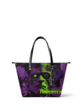 "Frankenstein" Lablight Violet Leather Tote Bag