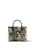 "Frankenstein" Old Parchment - Black Interior - Leather Handbag