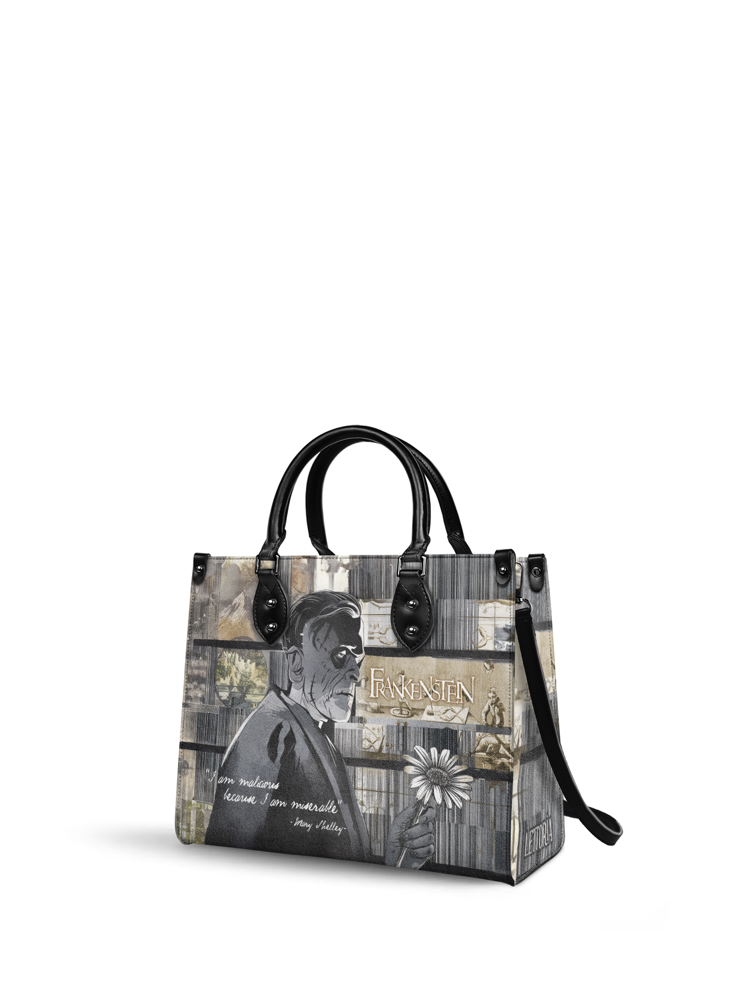 "Frankenstein" Ashes of Hope - Black Interior - Leather Handbag