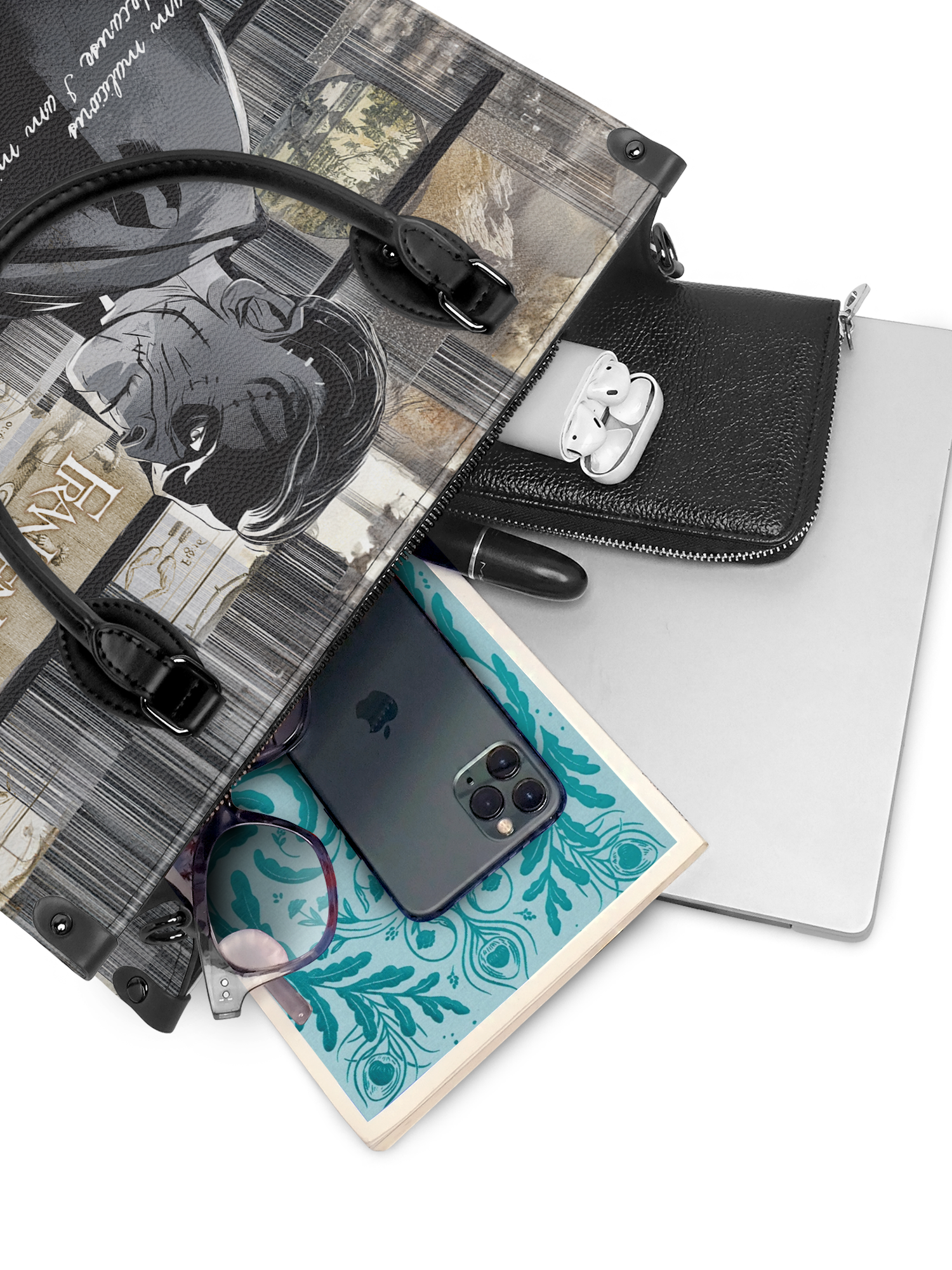 "Frankenstein" Ashes of Hope - Black Interior - Leather Handbag