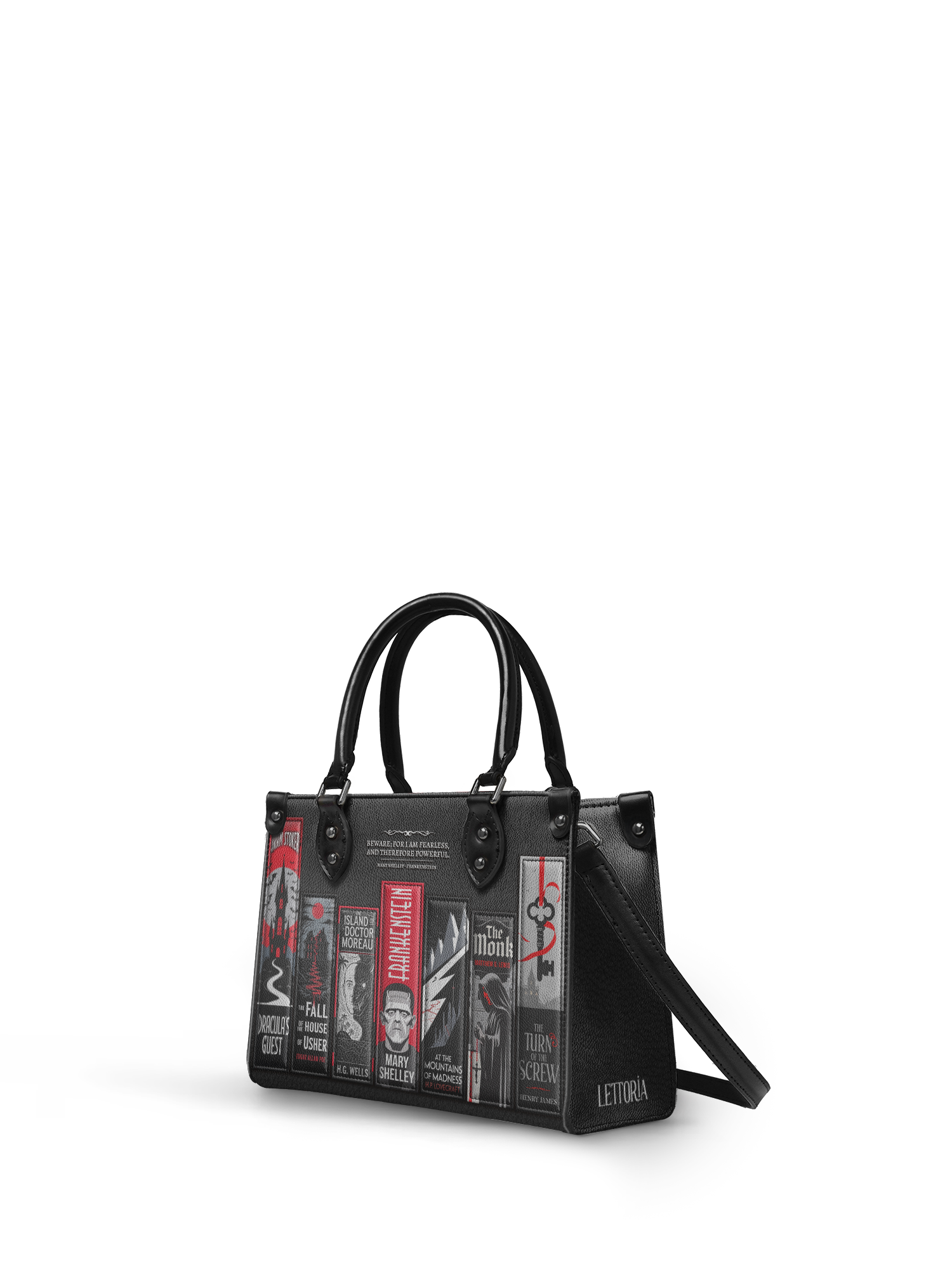 "The Fearless Collection" - Black Interior - Small Leather Handbag