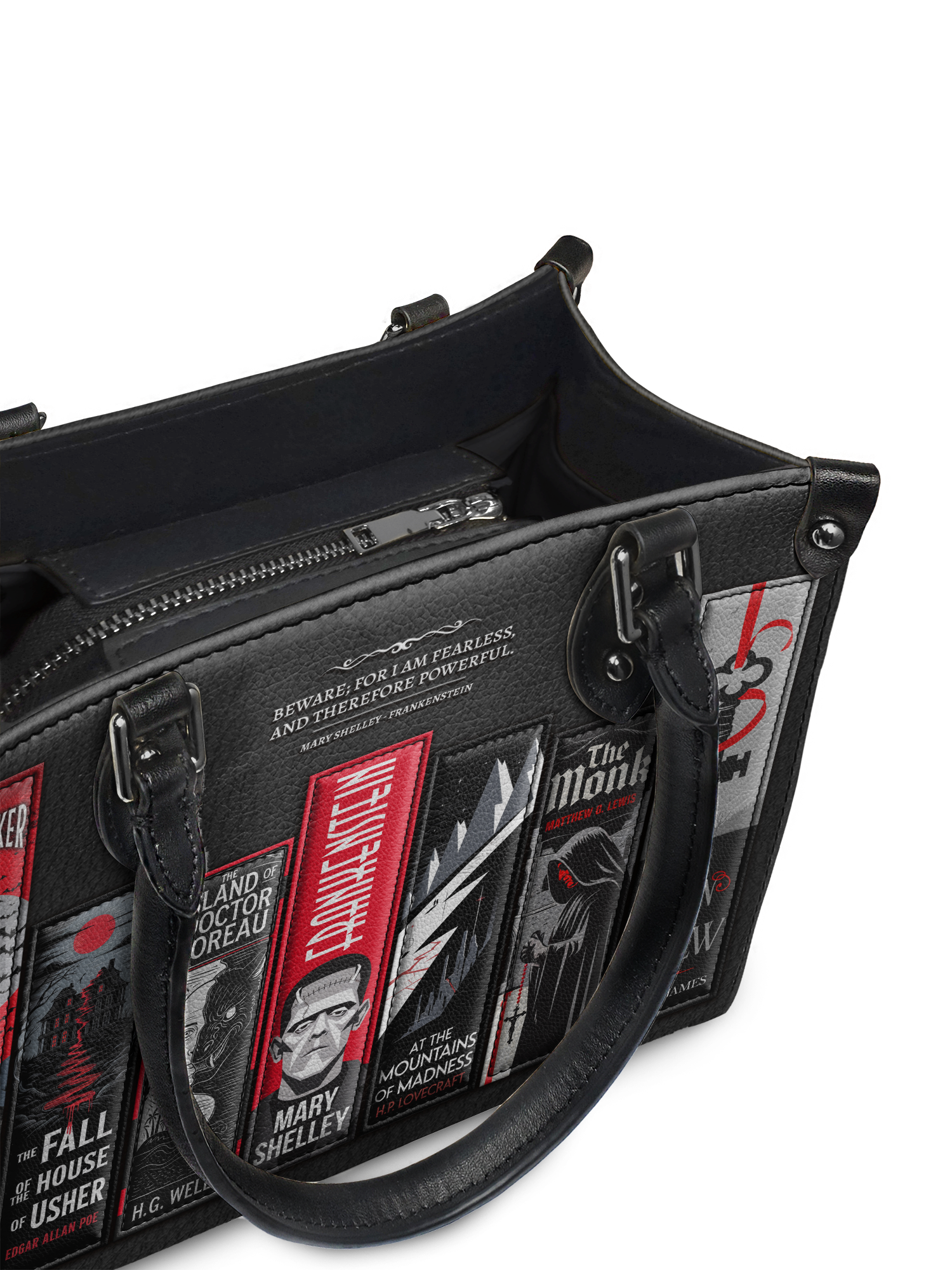 "The Fearless Collection" - Black Interior - Small Leather Handbag