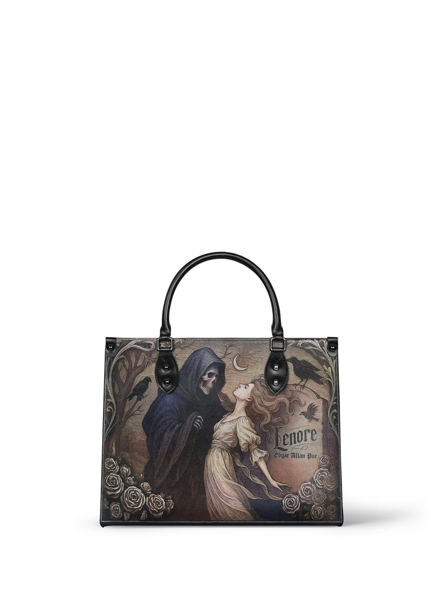 "Lenore" - Black Interior - Leather Handbag