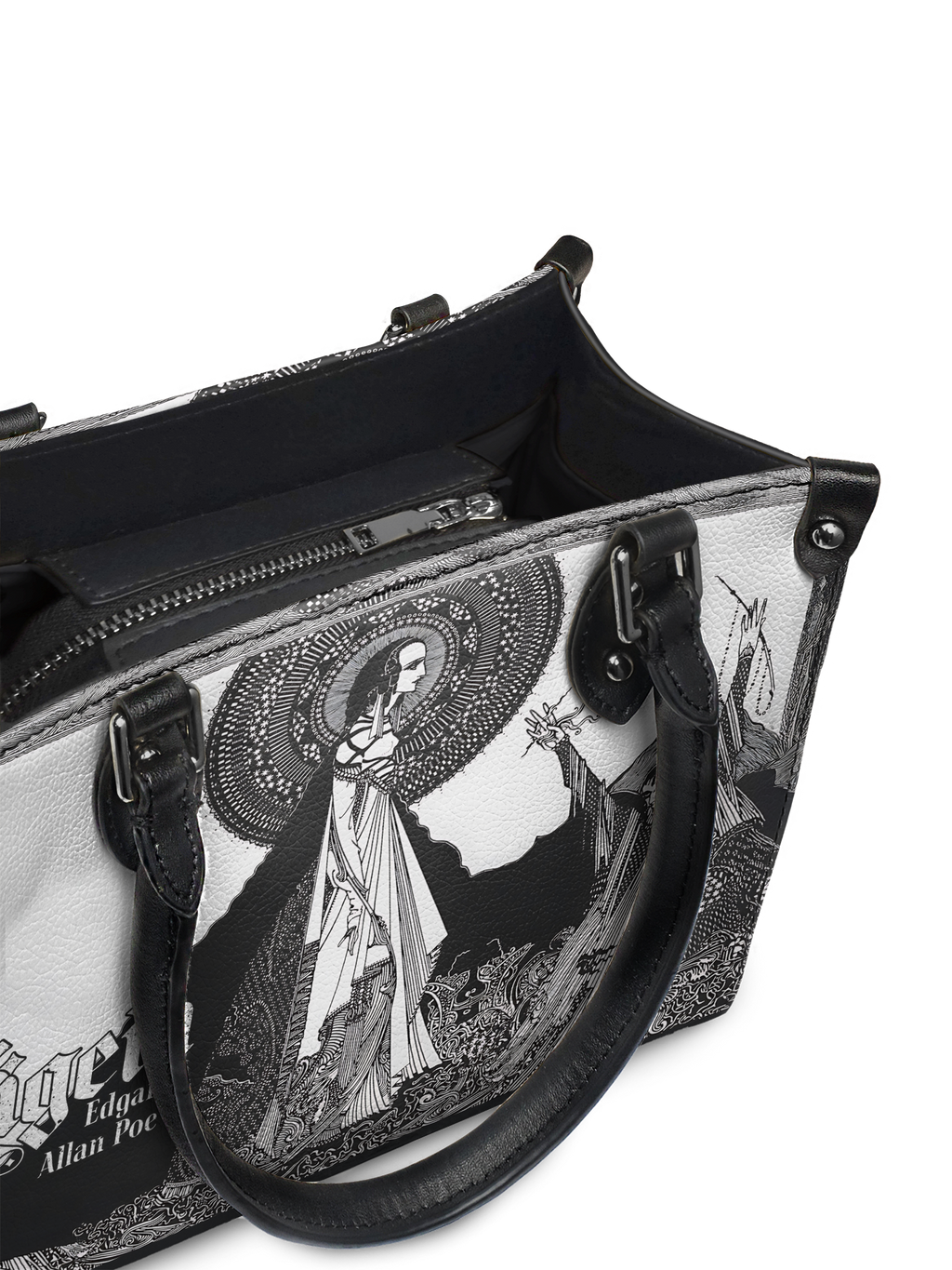 "Ligeia" - Black Interior - Small Leather Handbag