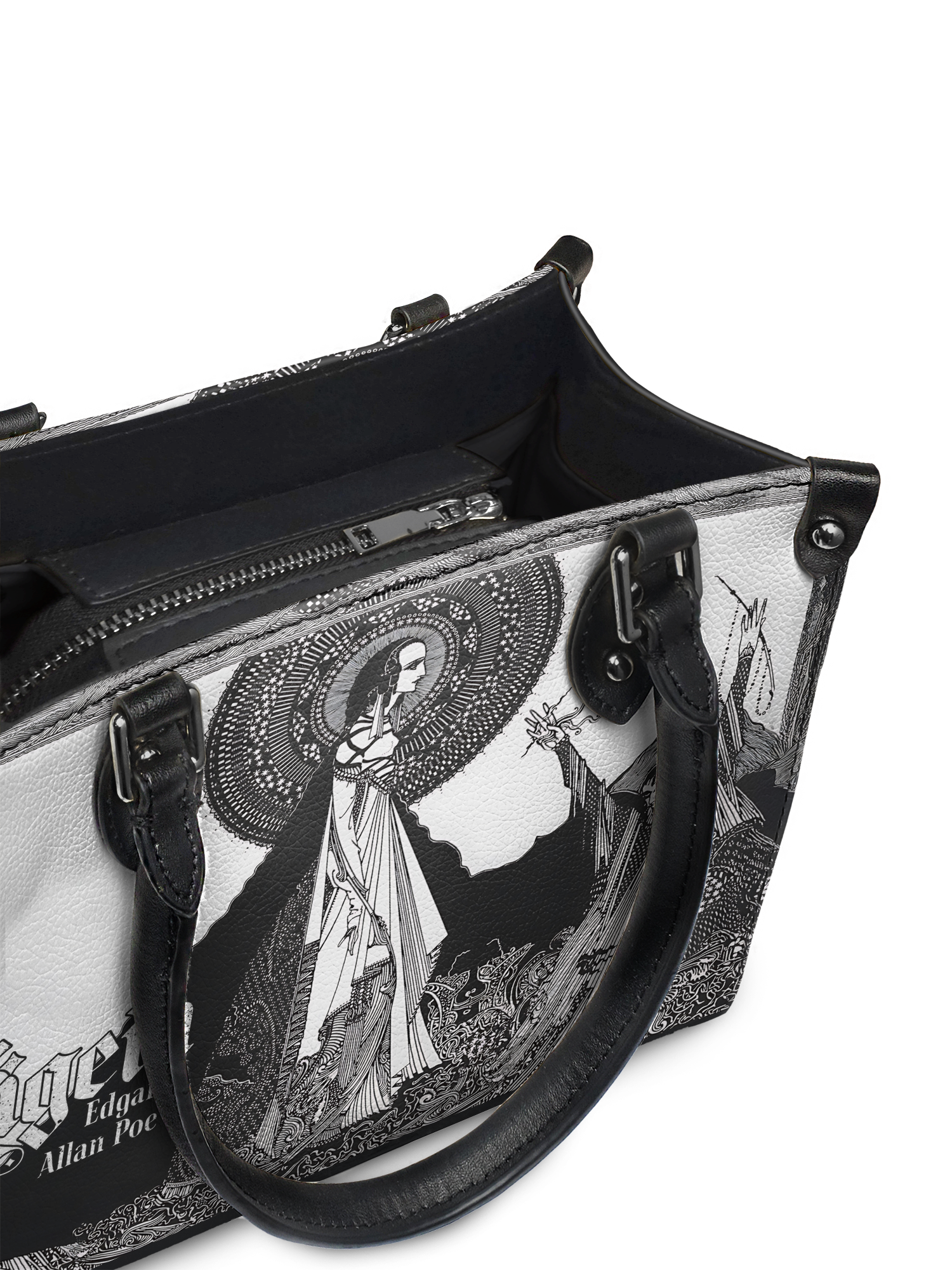 "Ligeia" - Black Interior - Small Leather Handbag
