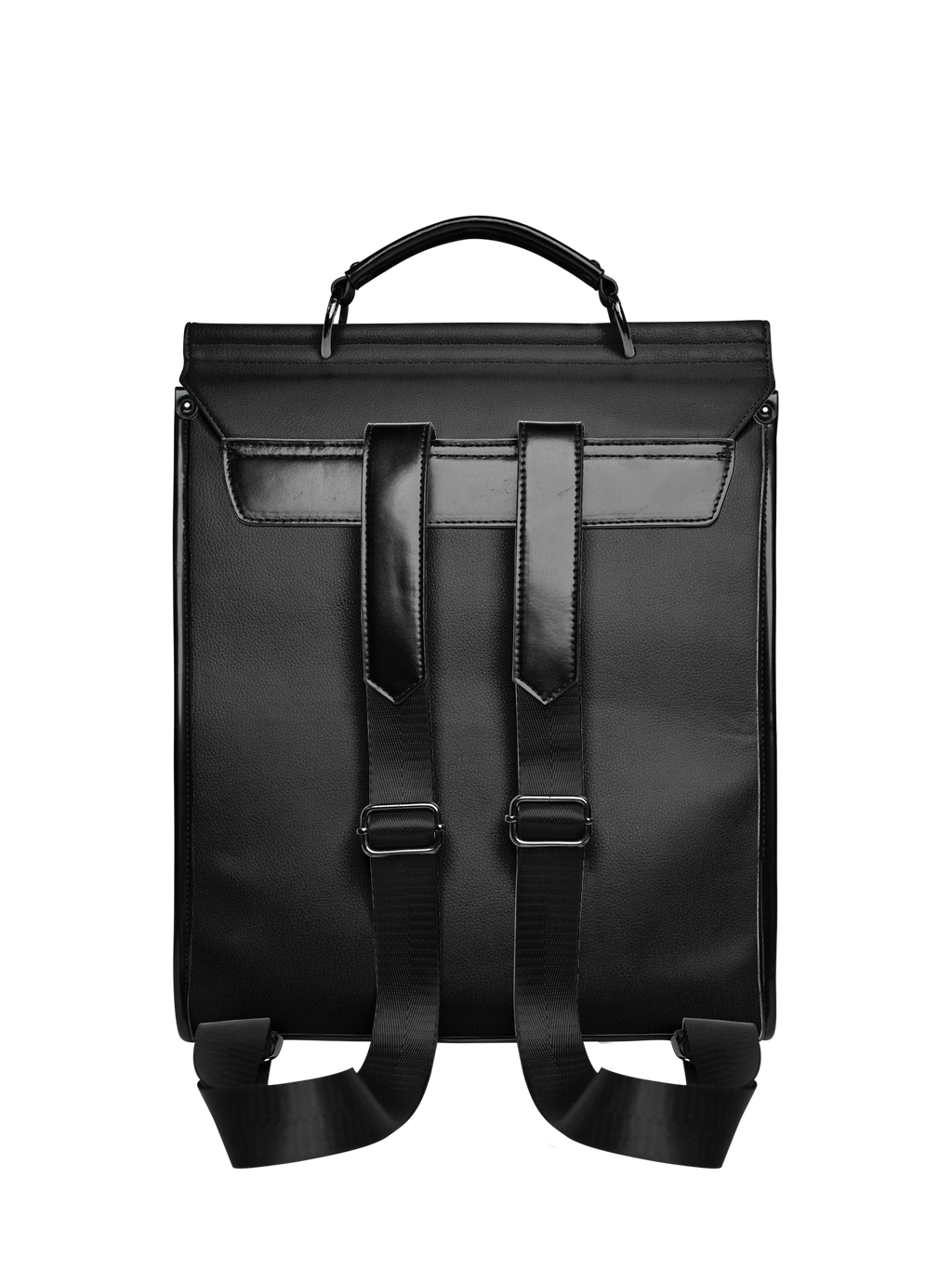 Lovecraftian Black Leather Backpack