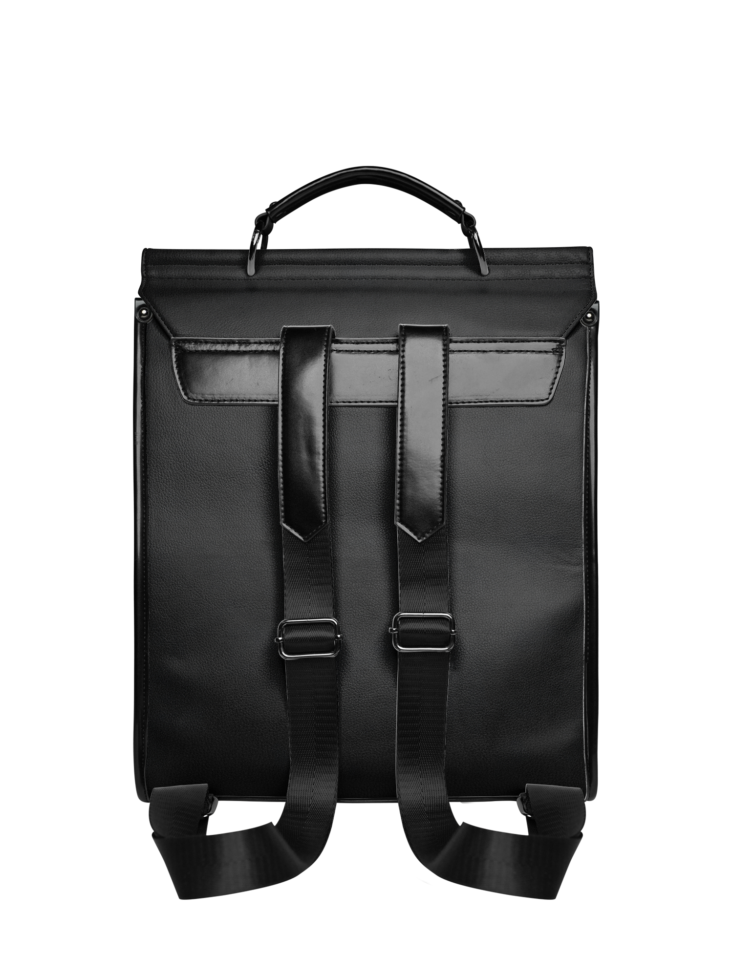 Lovecraftian Black Leather Backpack