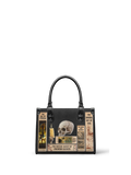 Lovecraftian Black - Black Interior - Small Leather Handbag