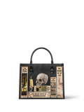 Lovecraftian Black - Black Interior - Leather Handbag
