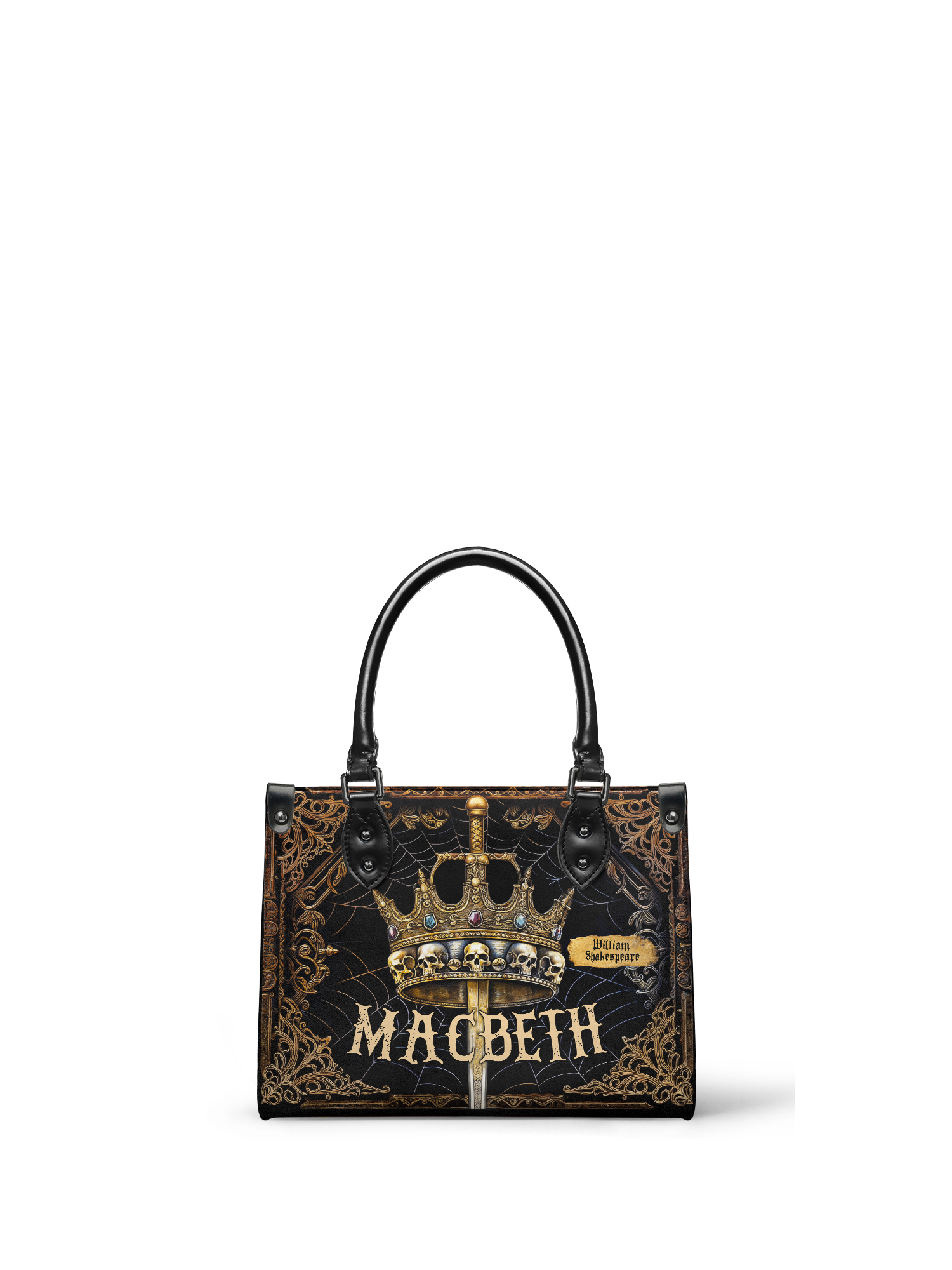 "Macbeth" - Black Interior - Small Leather Handbag