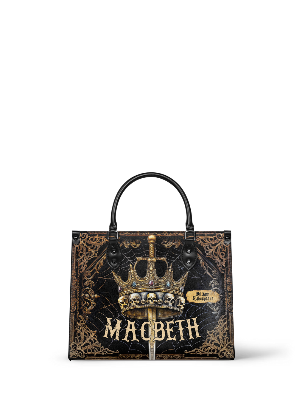 "Macbeth" - Black Interior - Leather Handbag