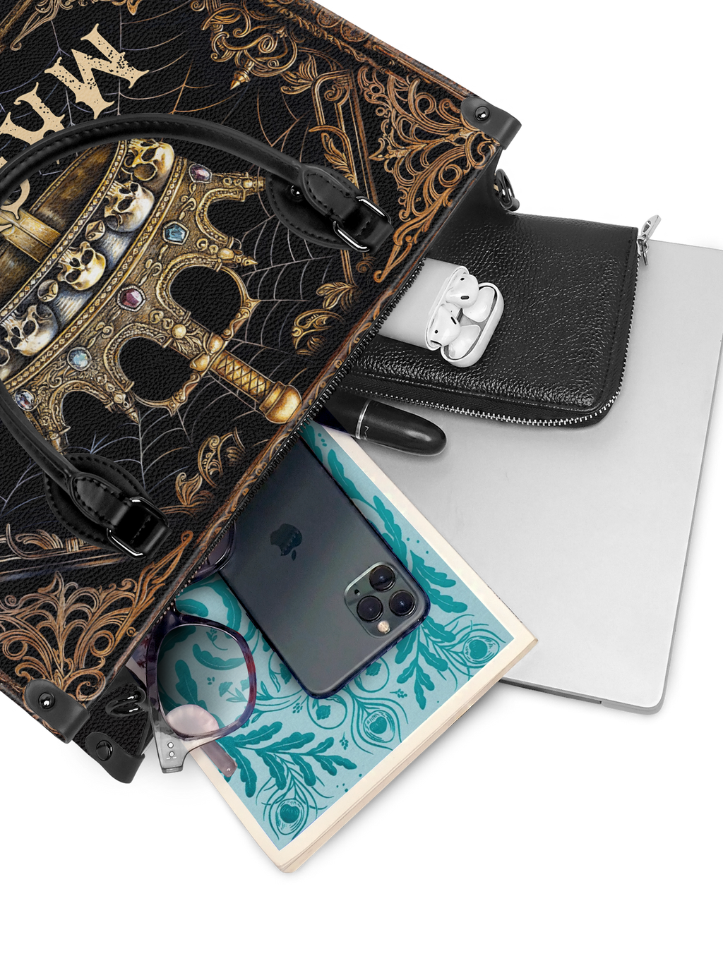 "Macbeth" - Black Interior - Leather Handbag