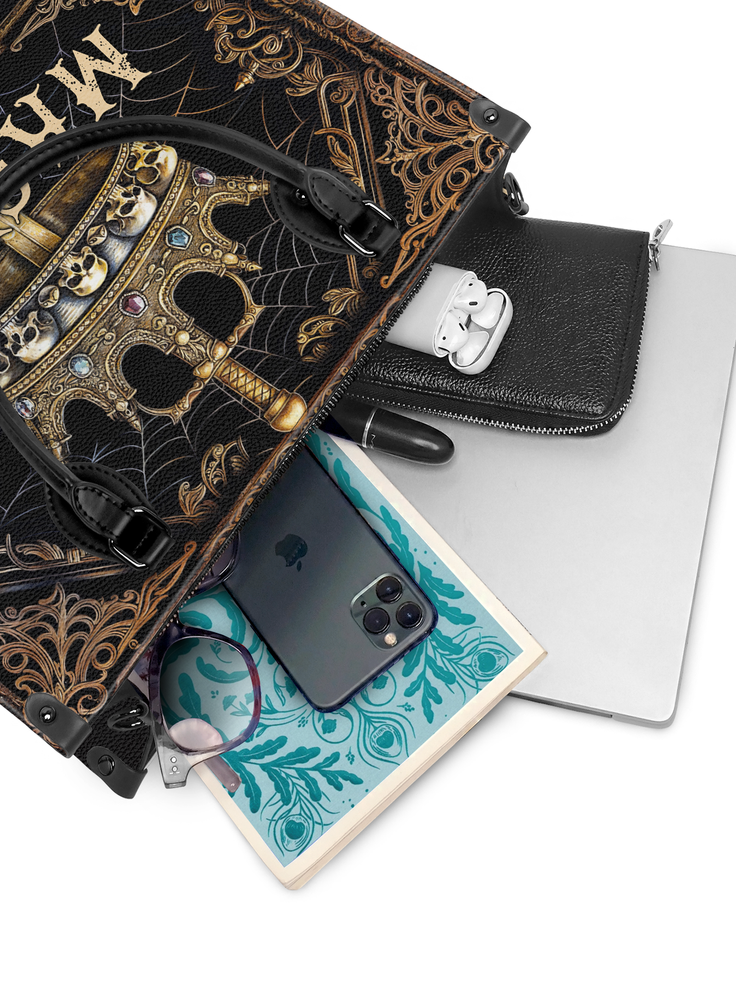 "Macbeth" - Black Interior - Leather Handbag