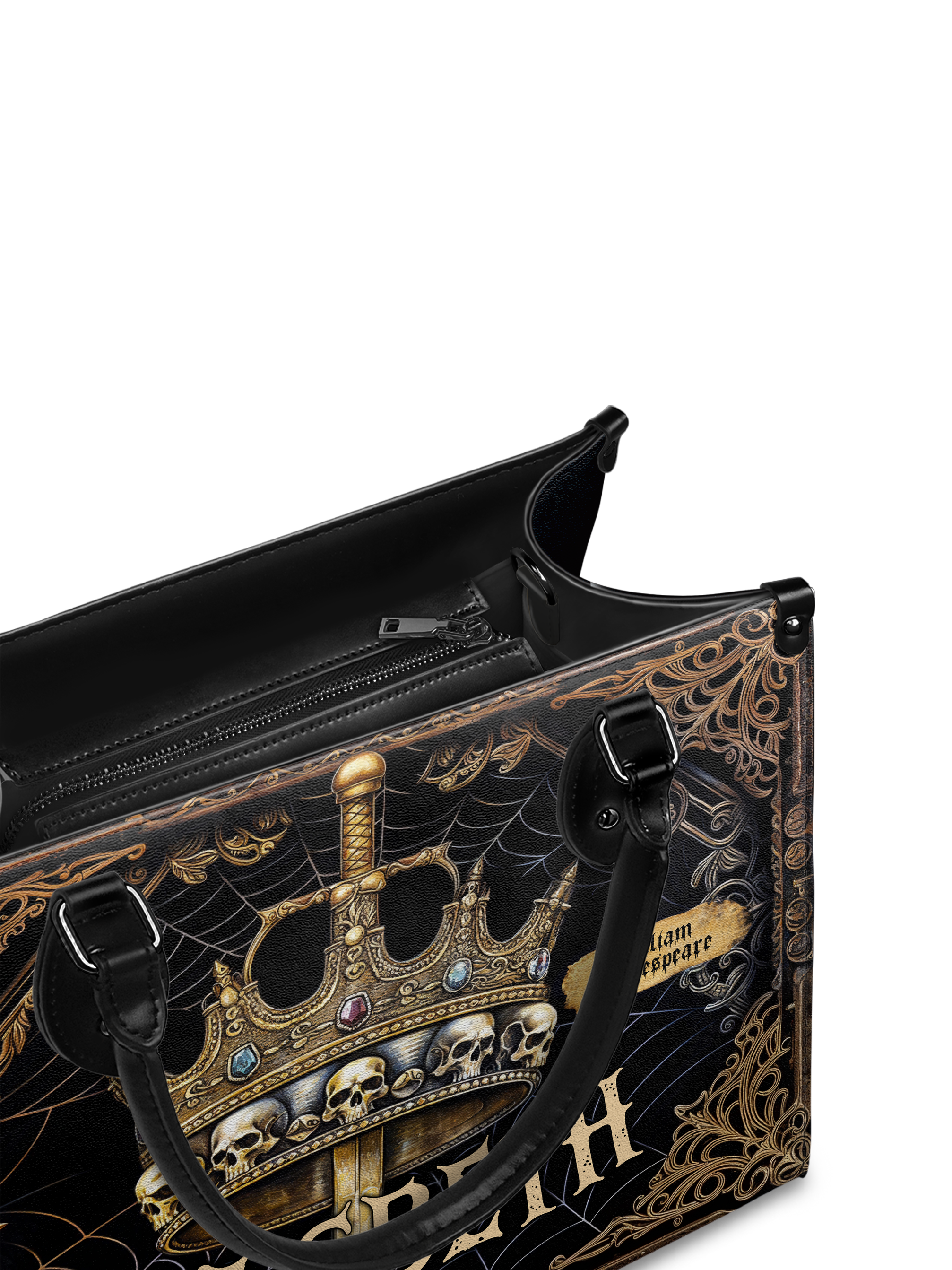 "Macbeth" - Black Interior - Leather Handbag
