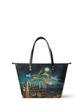 "Neverland Sky" Leather Tote Bag