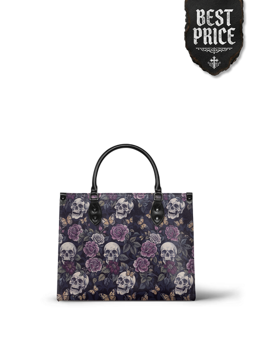 "Noctaflora" - Black Interior - Leather Handbag
