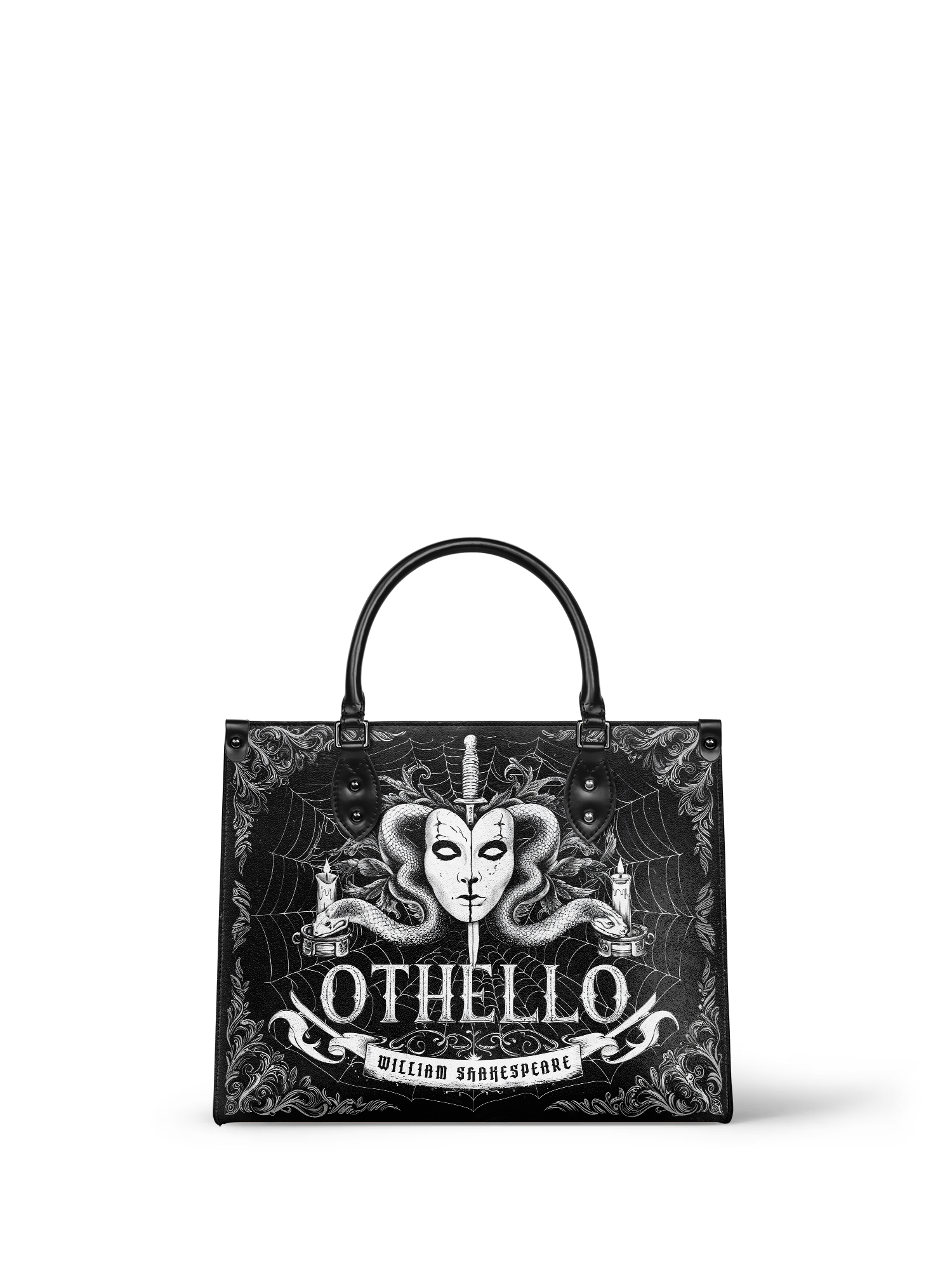 "Othello" - Black Interior - Leather Handbag