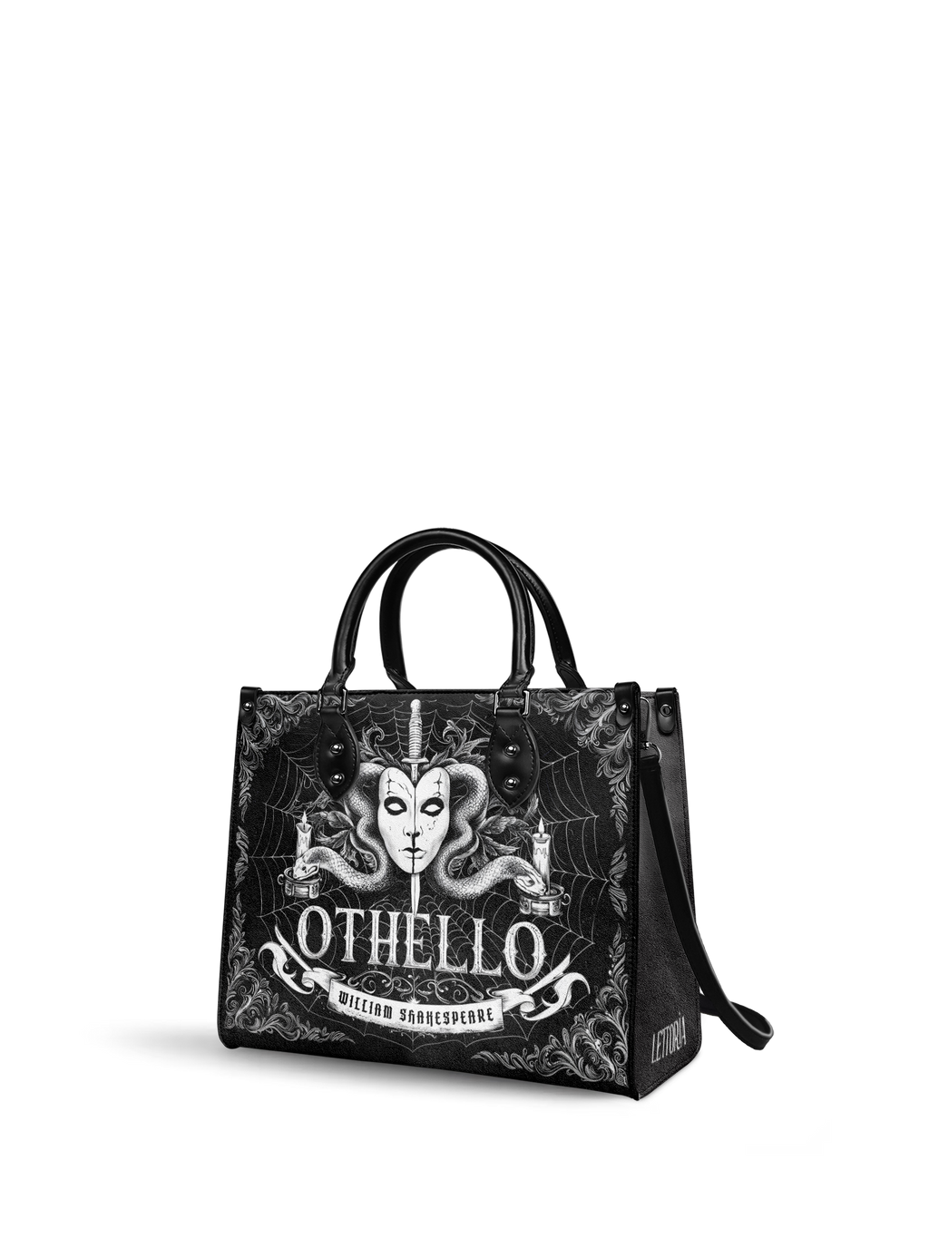 "Othello" - Black Interior - Leather Handbag