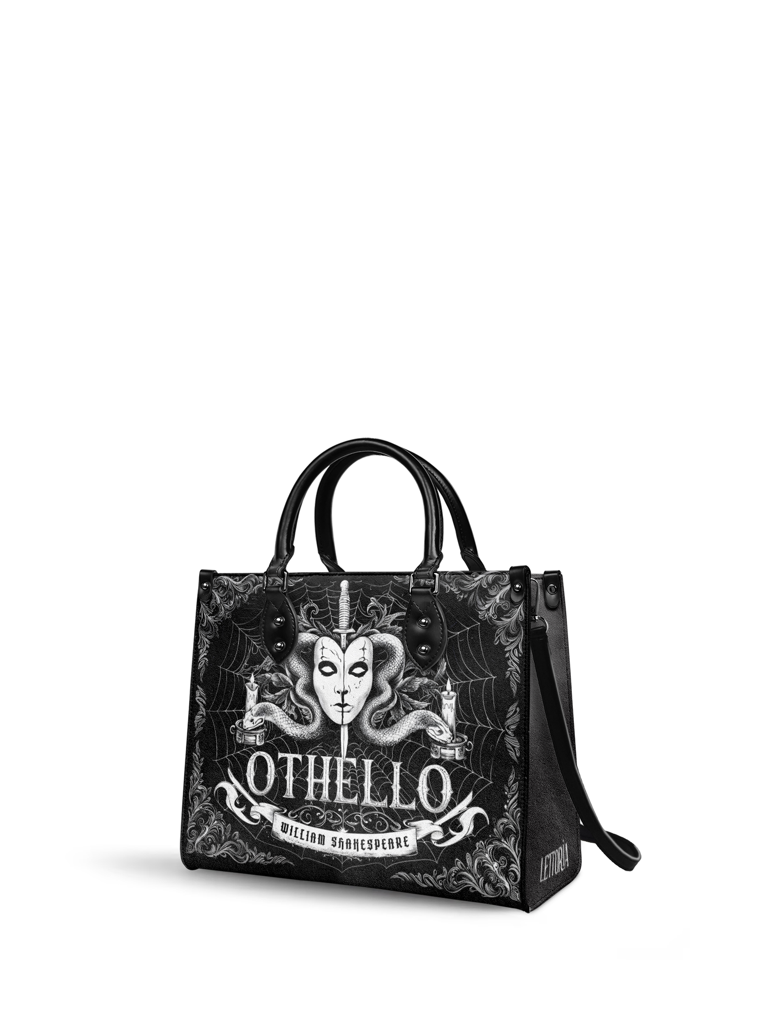 "Othello" - Black Interior - Leather Handbag