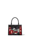 "The Codex of Gothic Tales" Black Widow’s Kiss - Black Interior - Small Leather Handbag