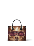 "Read You Back" Hush Library Leather Handbag