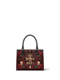 "Romeo And Juliet" Poison Rose - Black Interior - Small Leather Handbag
