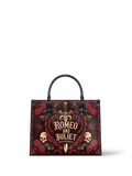 "Romeo And Juliet" Poison Rose - Black Interior - Leather Handbag