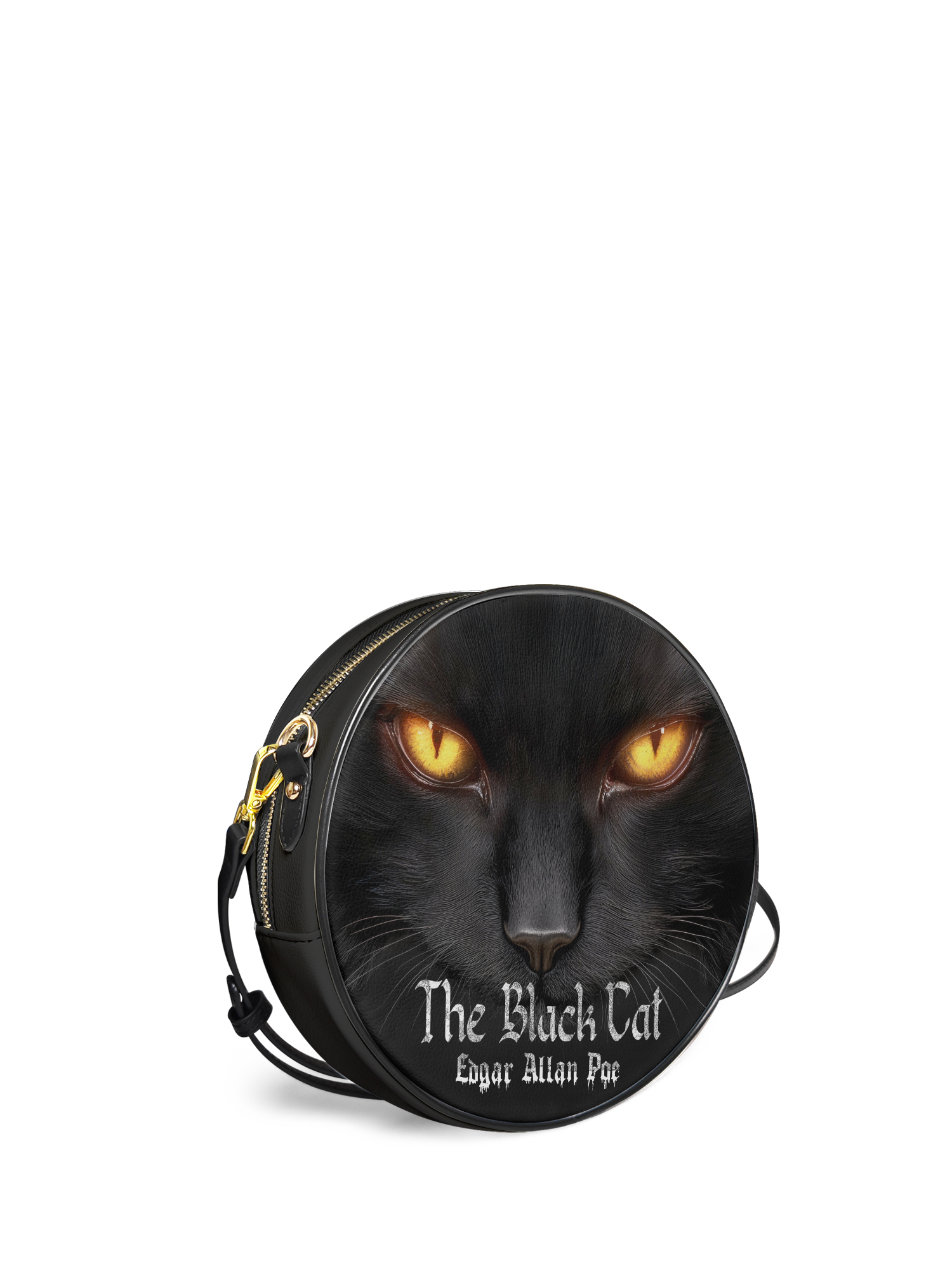 "The Black Cat" Circle Crossbody Bag