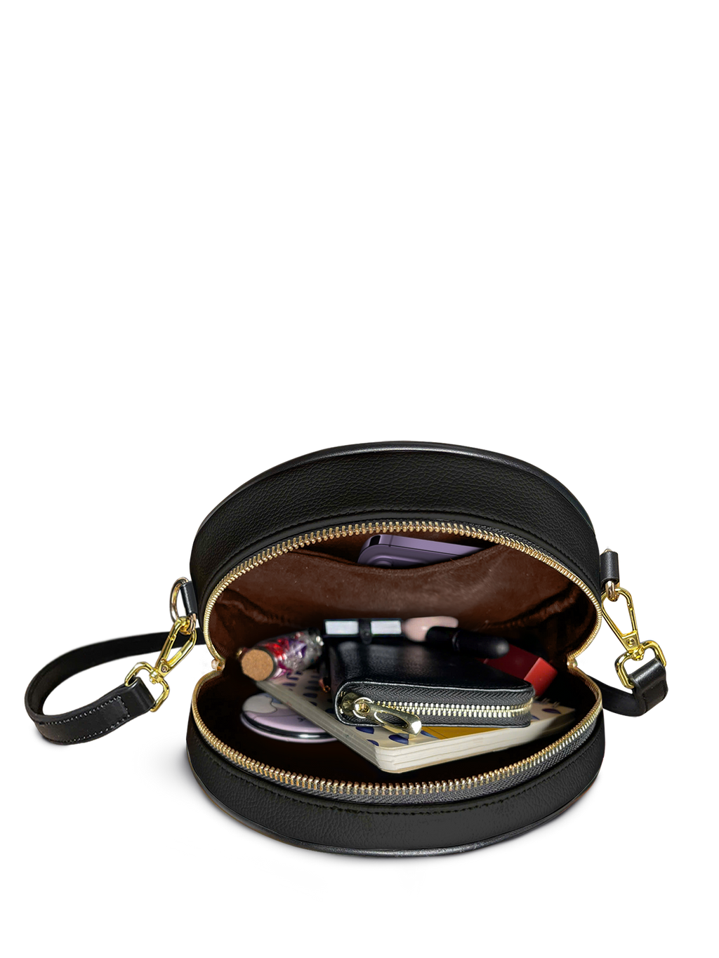 "The Black Cat" Circle Crossbody Bag