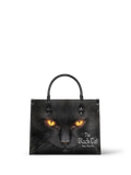 "The Black Cat" - Black Interior - Leather Handbag