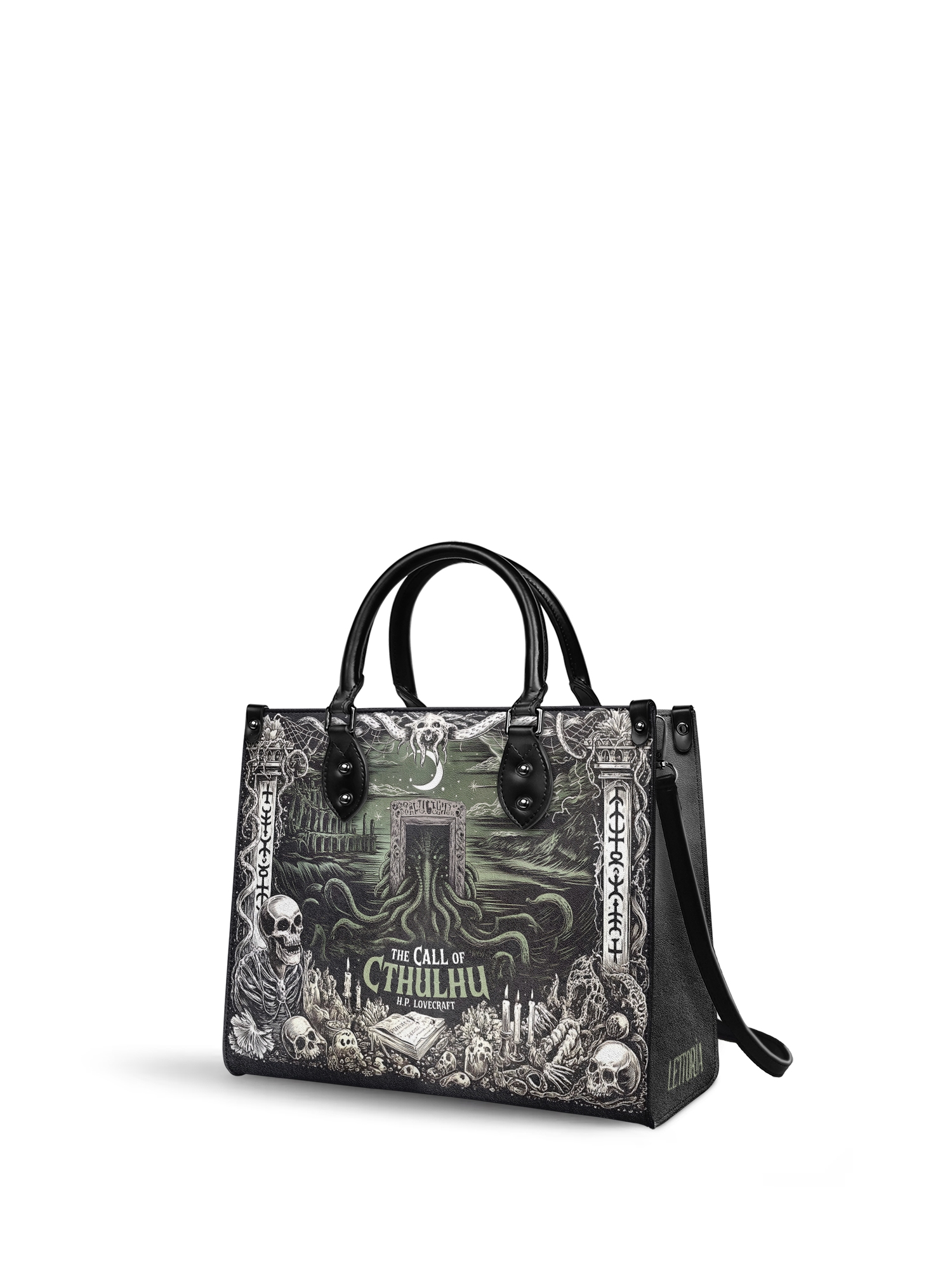 "The Call Of Cthulhu" - Black Interior - Leather Handbag