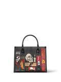 "The Codex of Gothic Tales" Deadlight Black - Black Interior - Leather Handbag